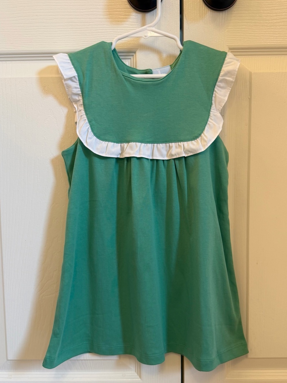 EUC Bella Bliss girls Pima green top size 12
